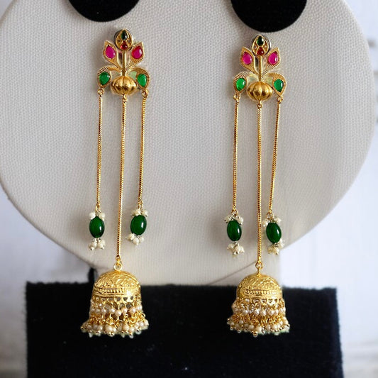 Hanging Jhumka Beads Earrings