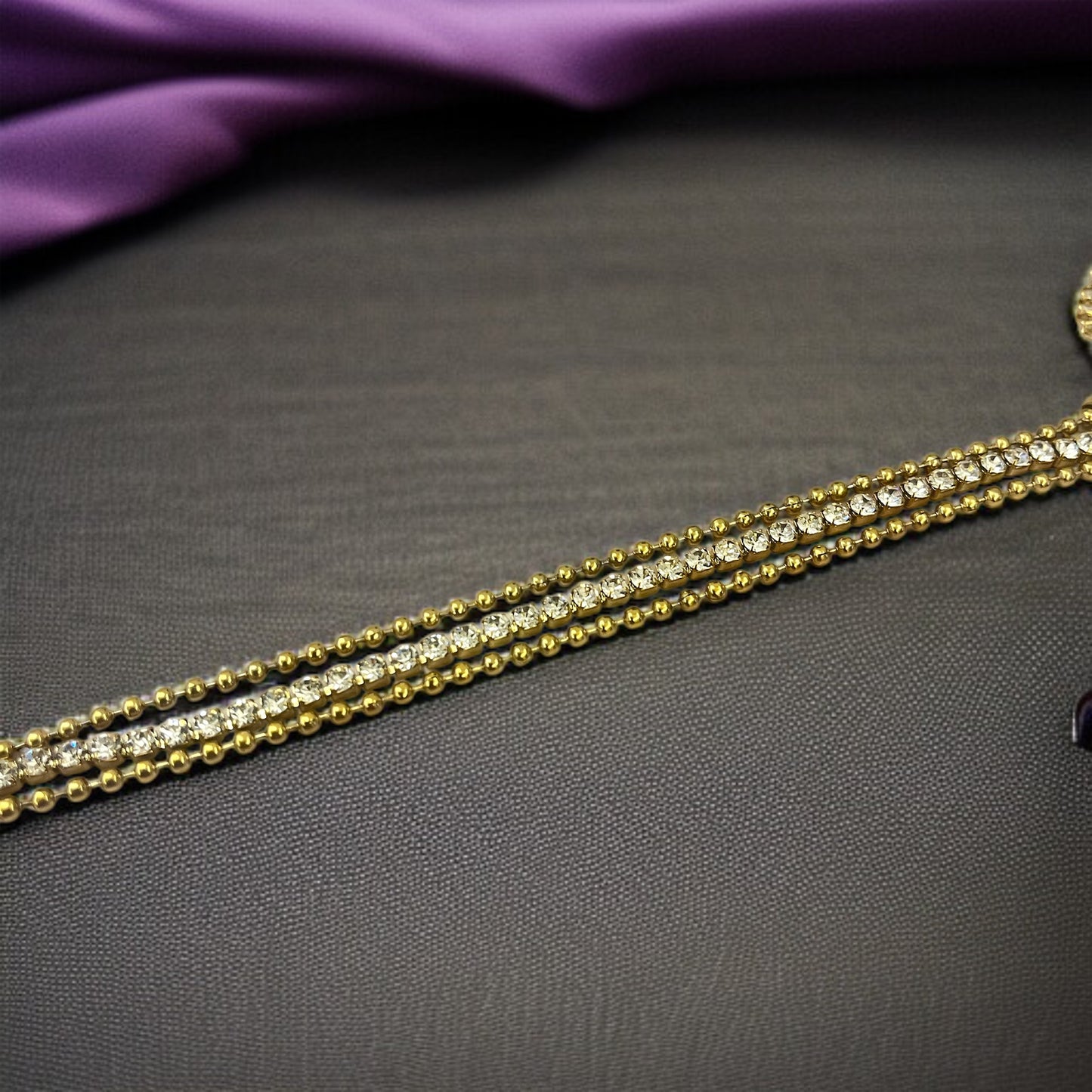 3 Layer Tennis Chain Bracelet