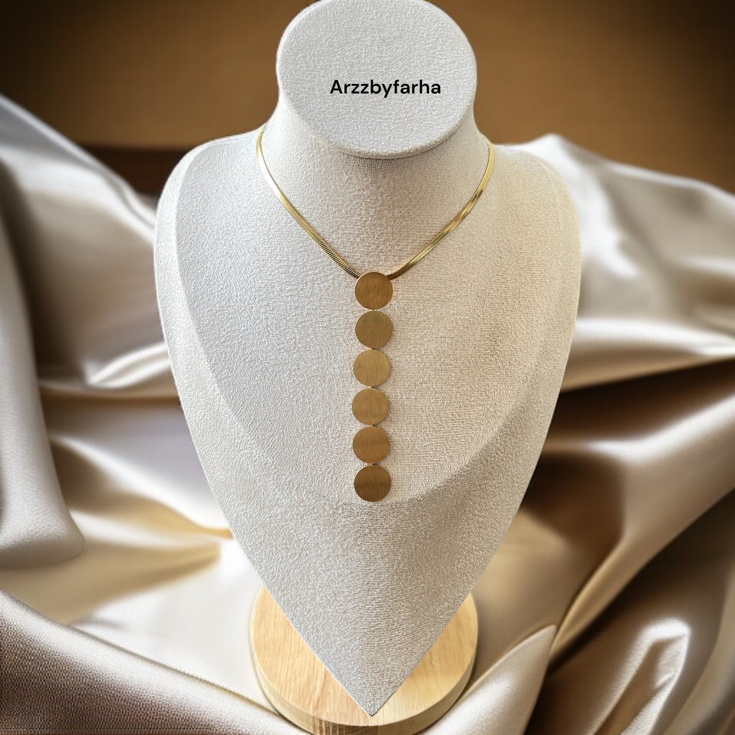 Motif Sequence Gold Necklace