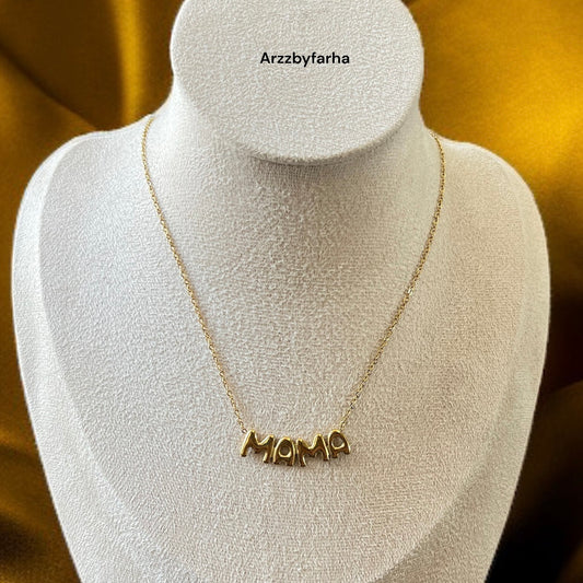 Gold Mama Pendant Necklace