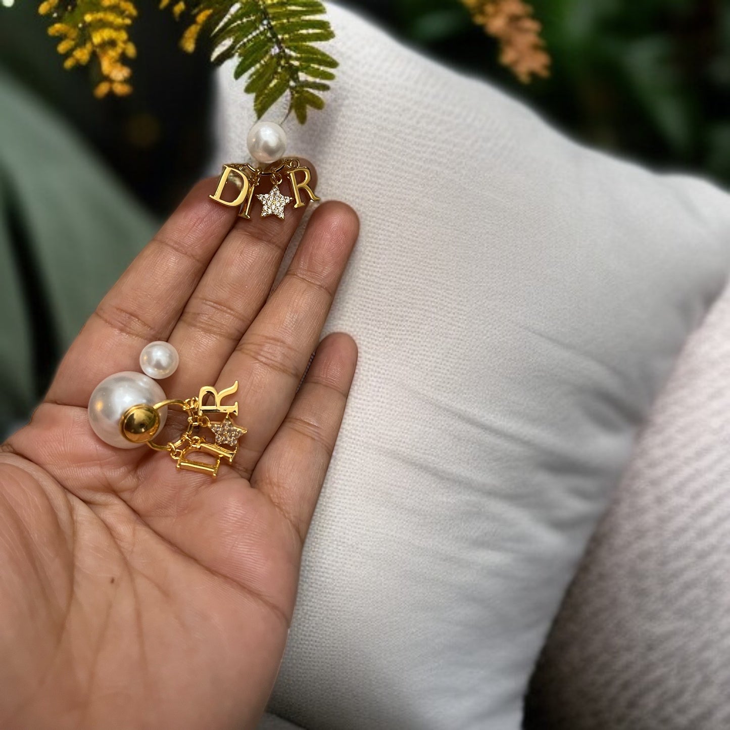 Brand Inspired Pearl Earrings
