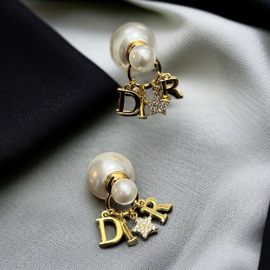 Brand Inspired Pearl Earrings
