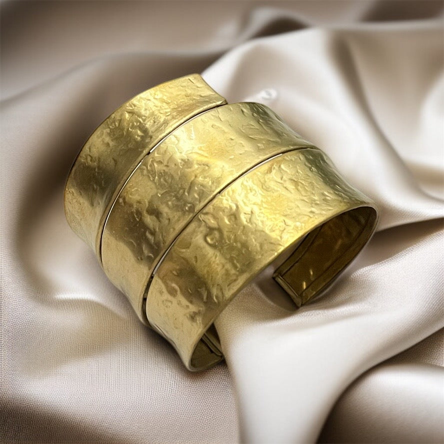 Gold Brass Open Bangle