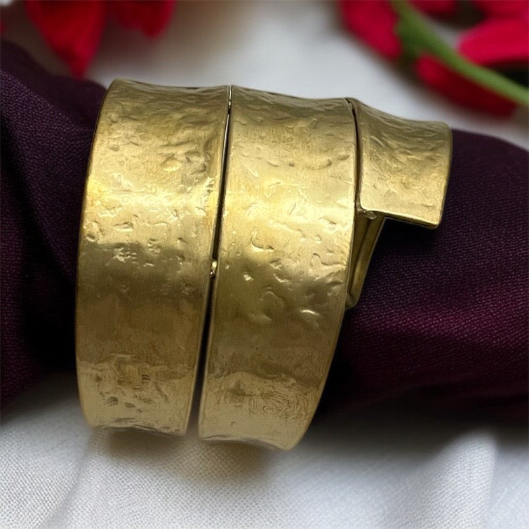 Gold Brass Open Bangle