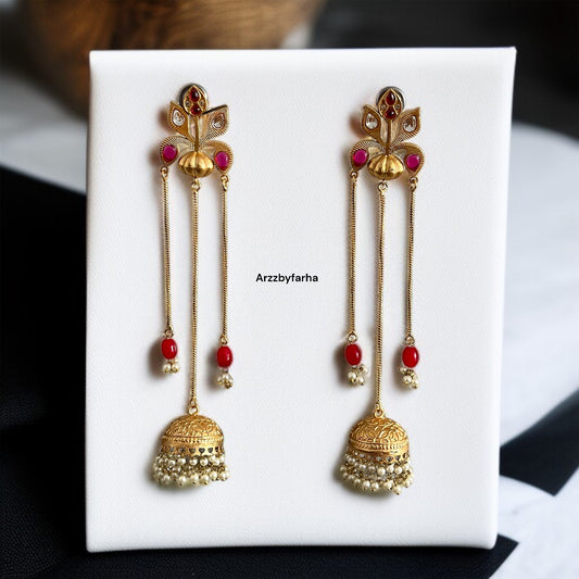 Charu Kashmiri Brass Earrings