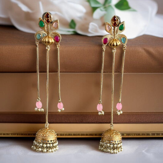 Charu Kashmiri Brass Earrings
