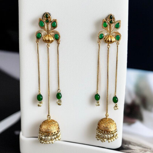 Charu Kashmiri Brass Earrings