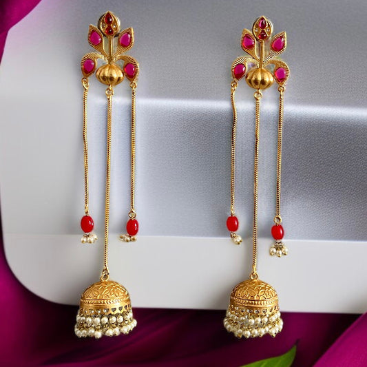 Charu Kashmiri Brass Earrings