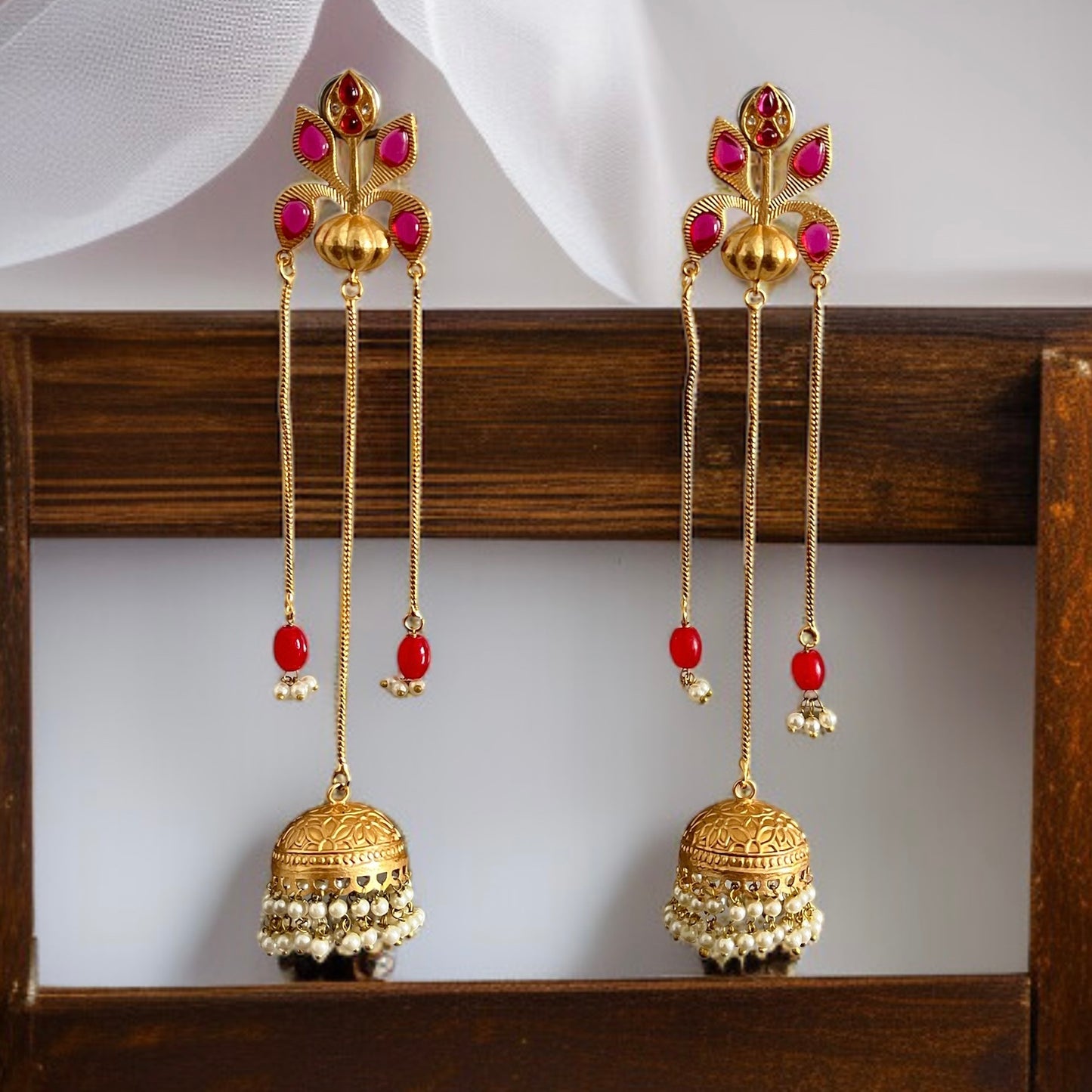 Charu Kashmiri Brass Earrings