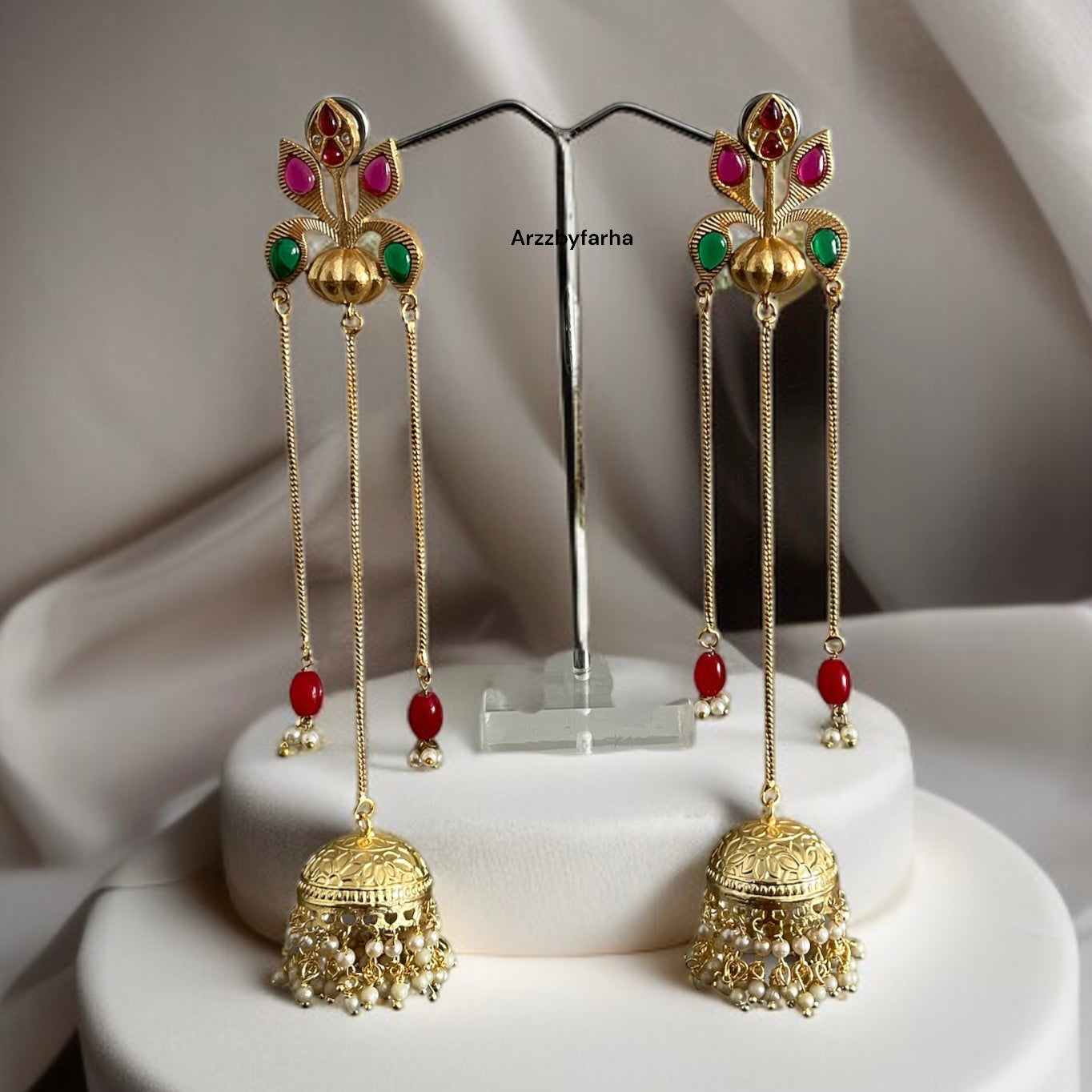 Charu Kashmiri Brass Earrings