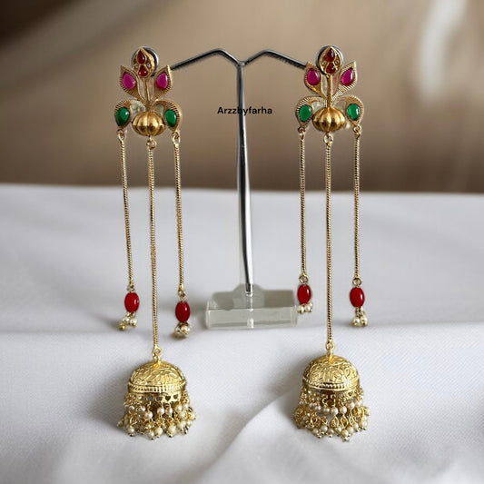 Charu Kashmiri Brass Earrings