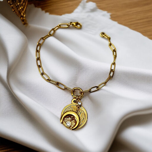 Moon Link Chain Bracelet