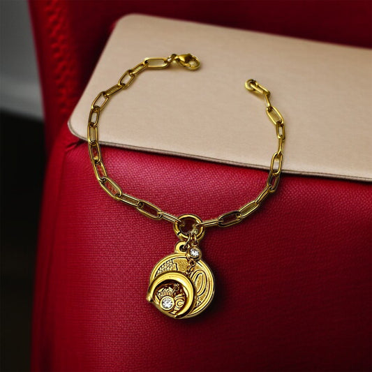 Moon Link Chain Bracelet