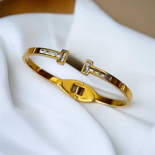 AD Studded Cuff Bracelet