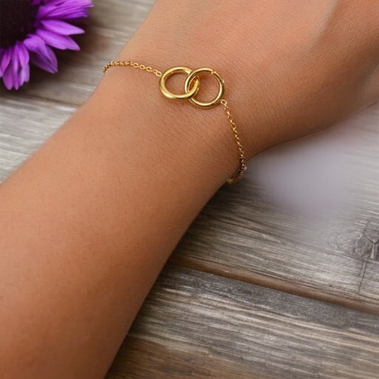 Ring Pendant Studs & Bracelet Combo Set