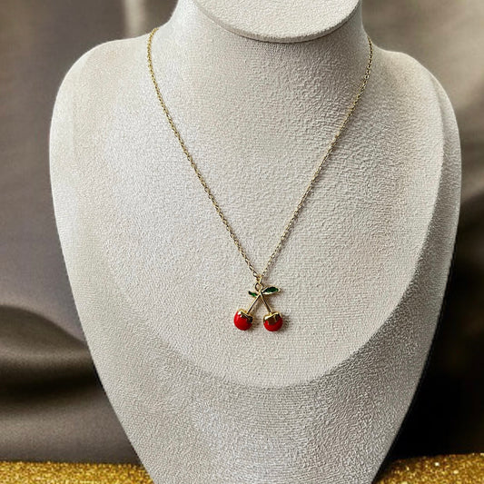 Cherry Pendant  Necklace