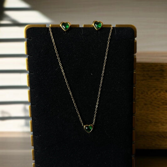 Pendant Studs Necklace Combo