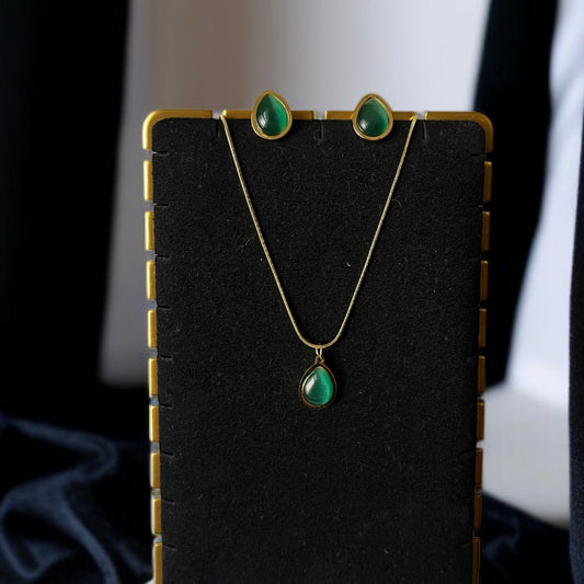 Pendant Studs Necklace Combo