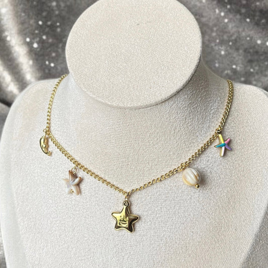 Star Charms Chain Necklace