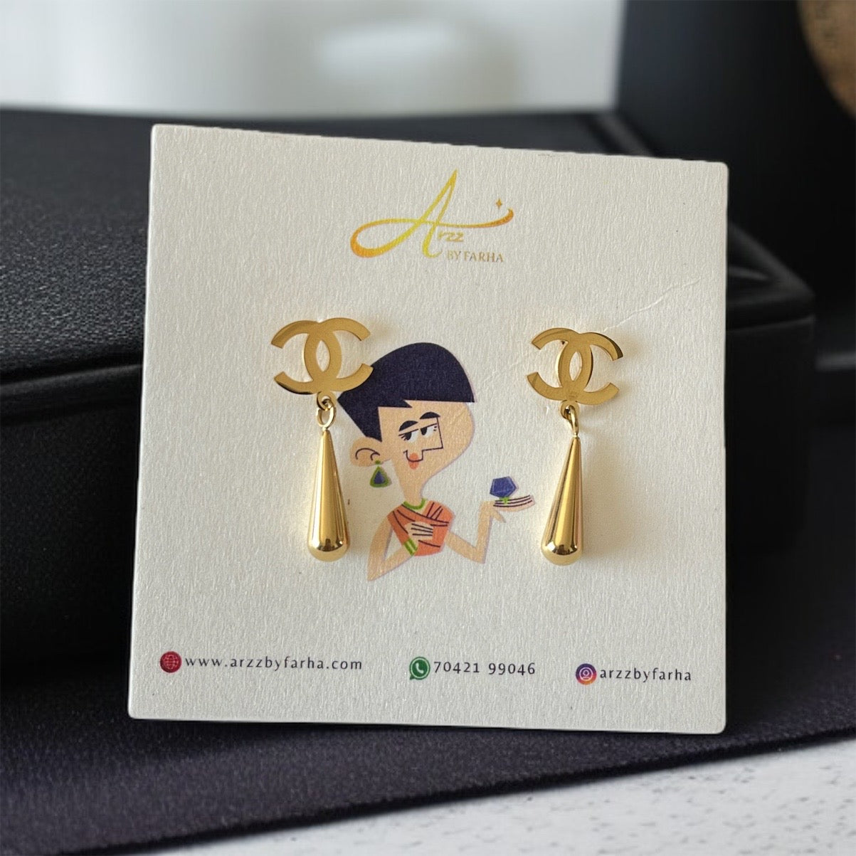 Brand Inspired Drop Earrings