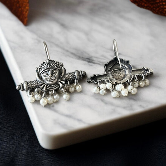 Temple Hooks Earring