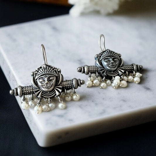 Temple Hooks Earring