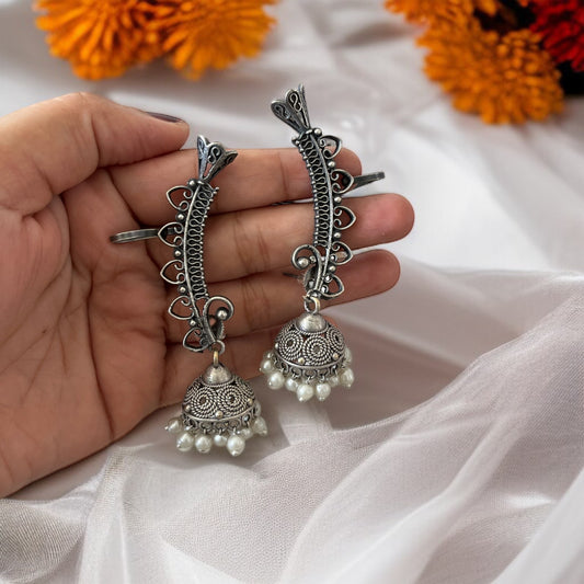 Silver Ear Cuffs Earrings