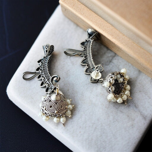 Silver Ear Cuffs Earrings
