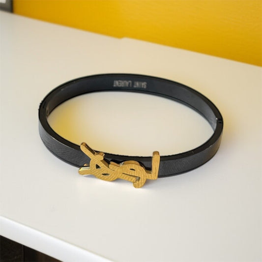 Brand Inspired Black Bracelet