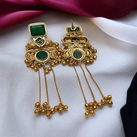 Designer Brass Ghungroo Earrings