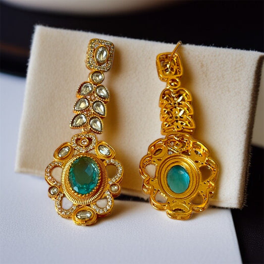 Blue Stone Dangler Earrings