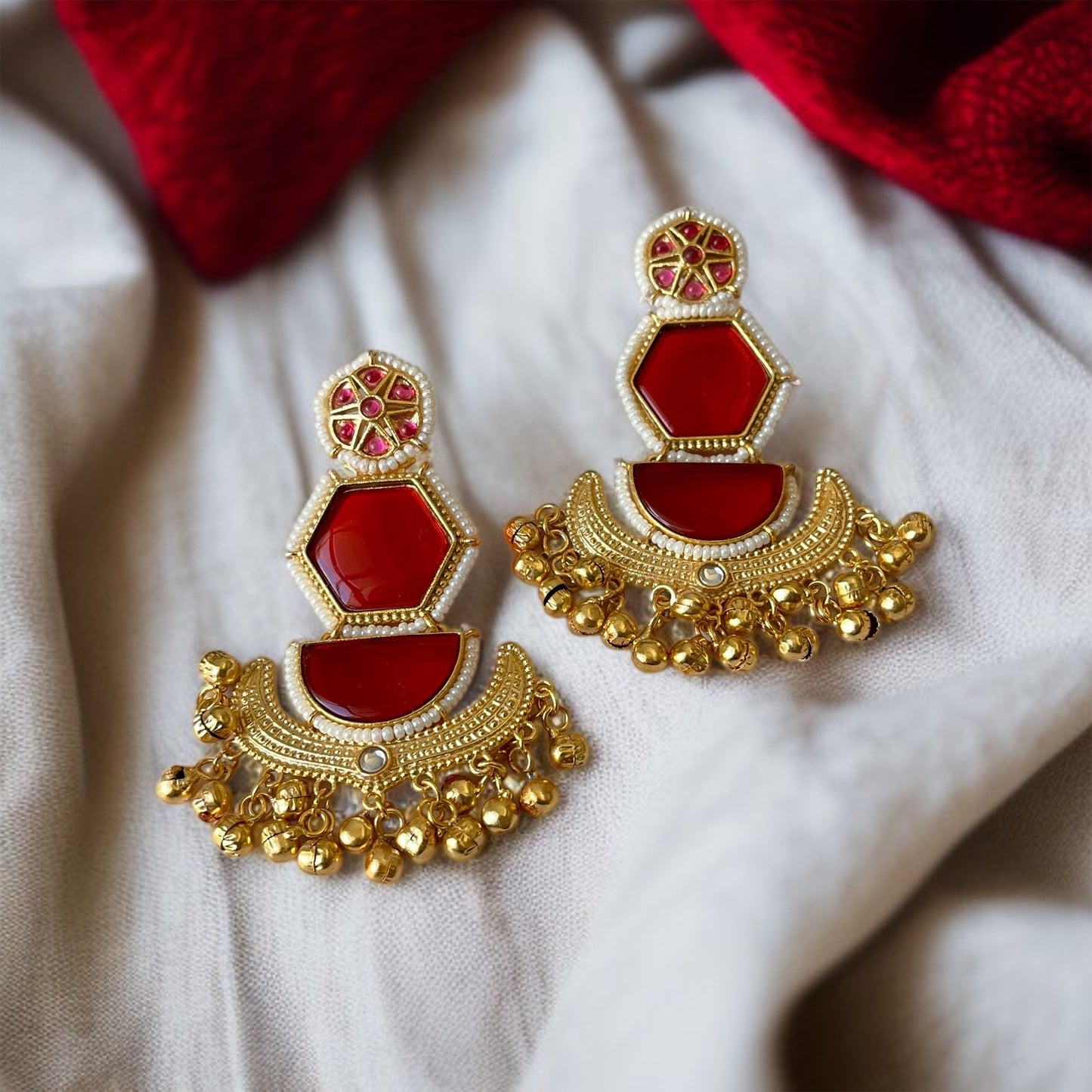 Designer Ghungroo Danglers Earrings