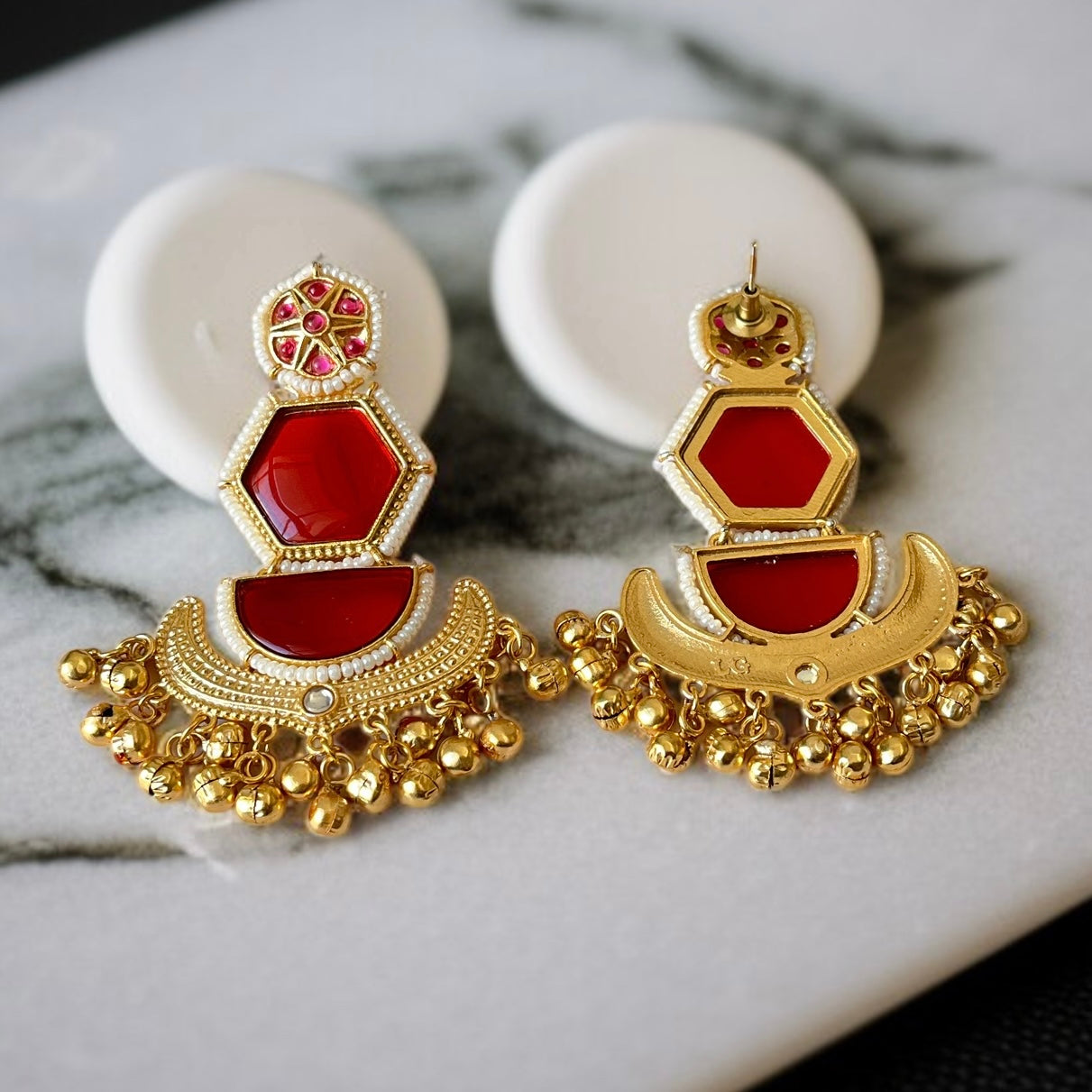 Designer Ghungroo Danglers Earrings