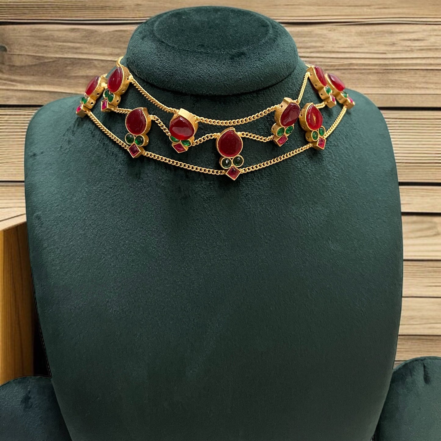 Chain Choker Necklace Set