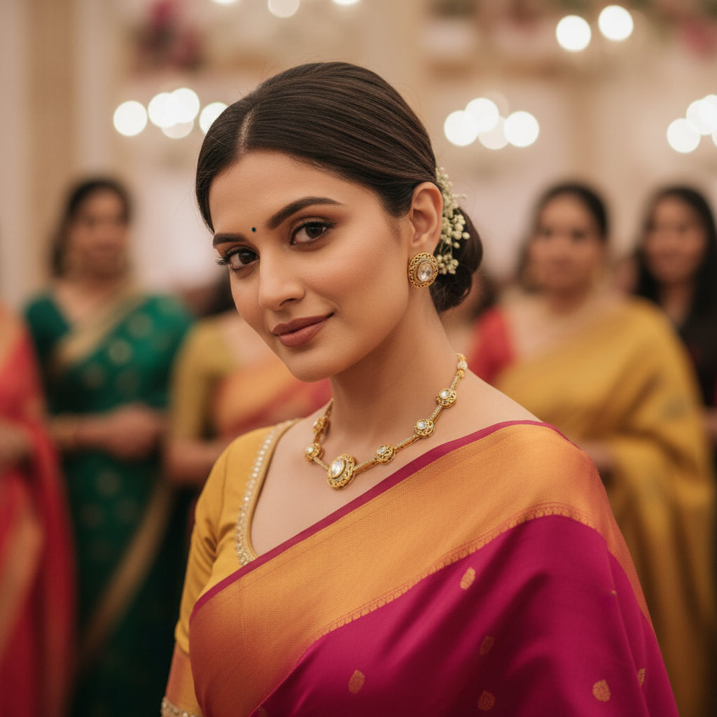 Sleek Moissanite Necklace Set