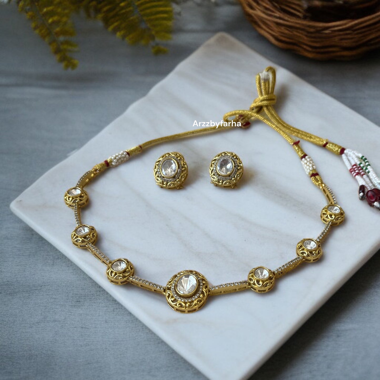 Sleek Moissanite Necklace Set