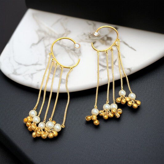 Earcuff Hanging Ghungroo Earrings