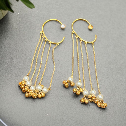 Earcuff Hanging Ghungroo Earrings
