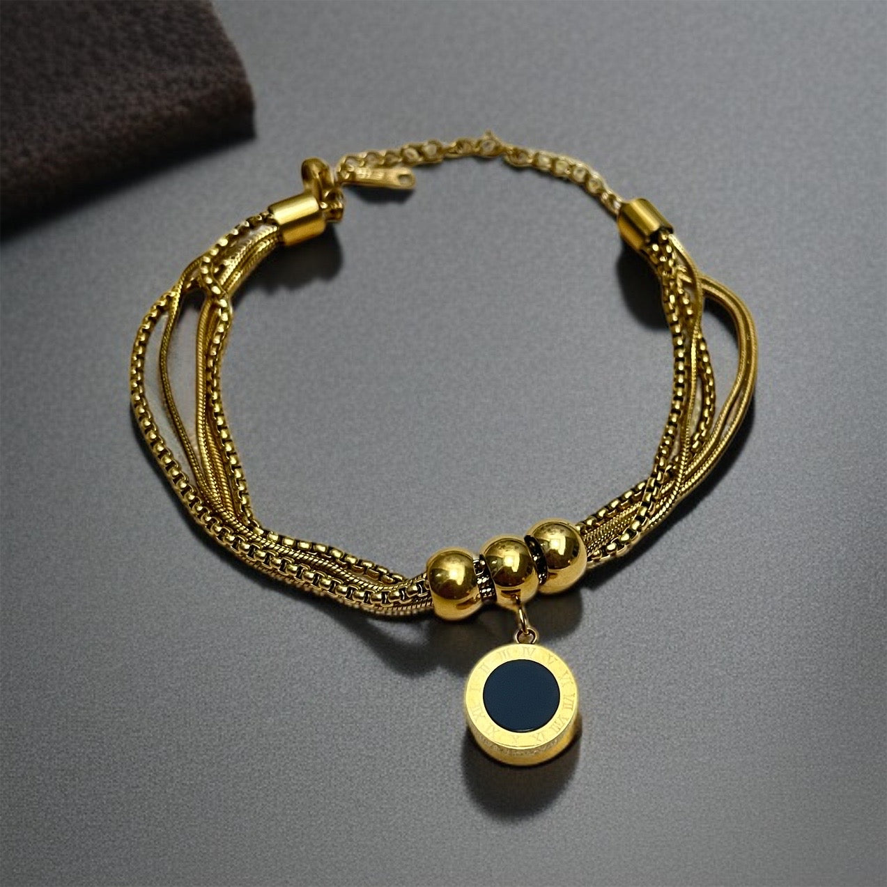 Roman Layered Chain Bracelet