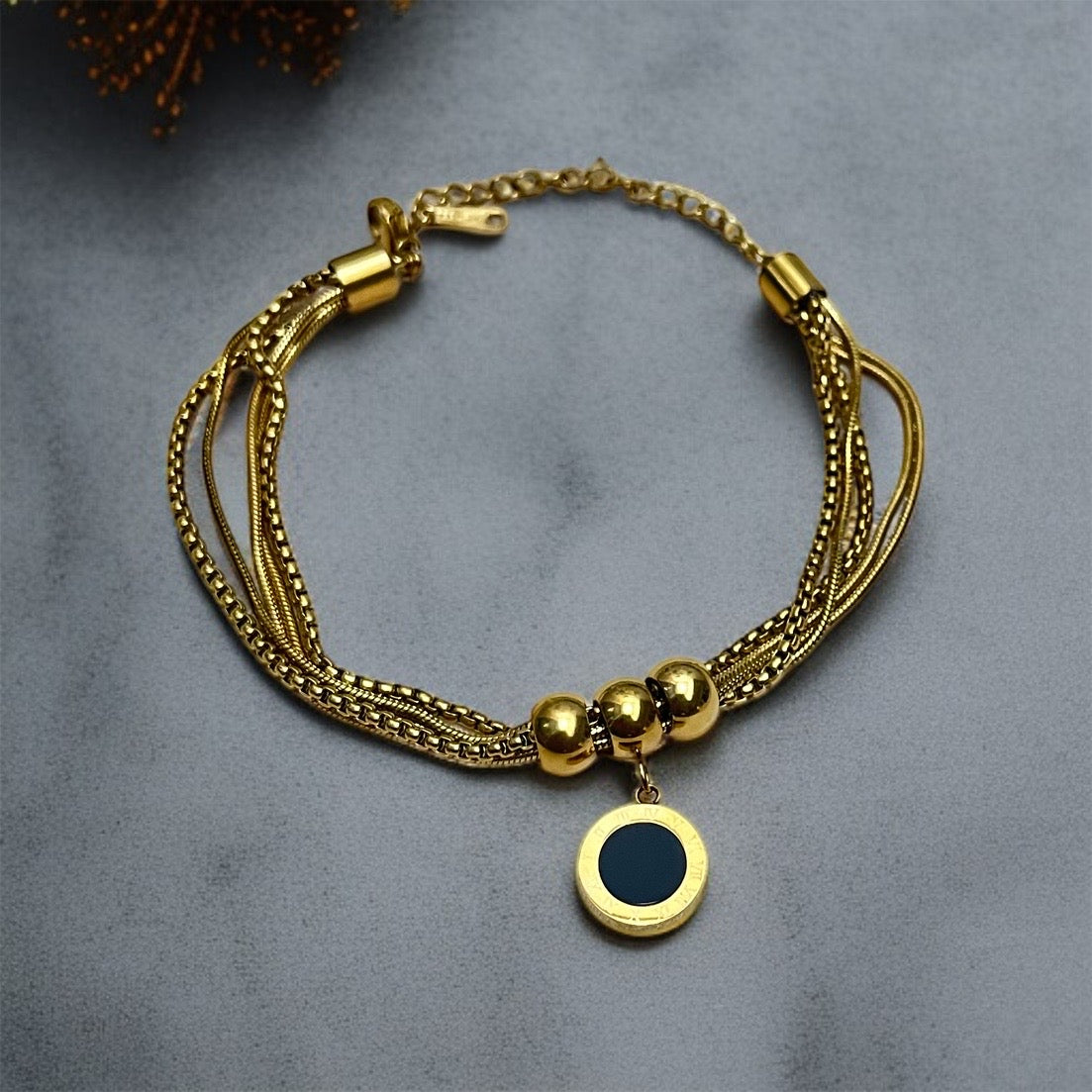 Roman Layered Chain Bracelet