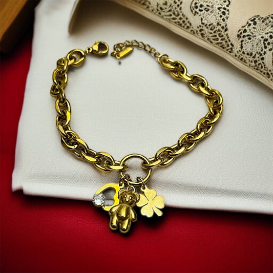 Doll Clover Chain Bracelet