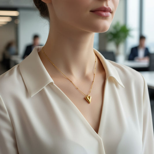 Heart Pendant Chain Necklace