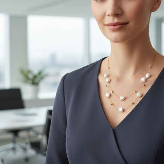 Double Layer Pearl Necklace