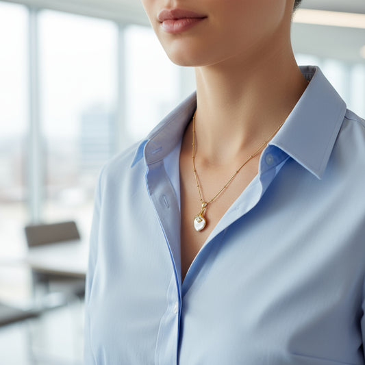 Flower Pendant Chain Necklace