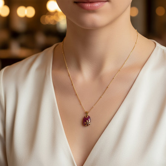 Wine Pendant Chain Necklace