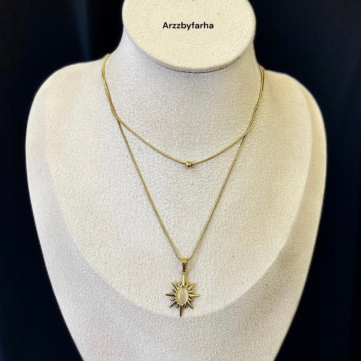 Layered Sunshine Chain Necklace