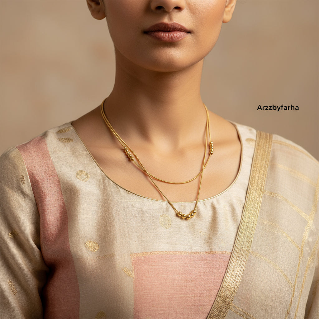 Layered Gold Chain Necklace