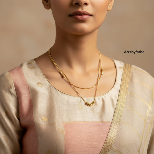 Layered Gold Chain Necklace