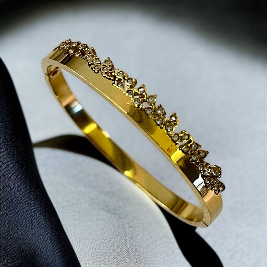 AD Studded Cuff Bracelet