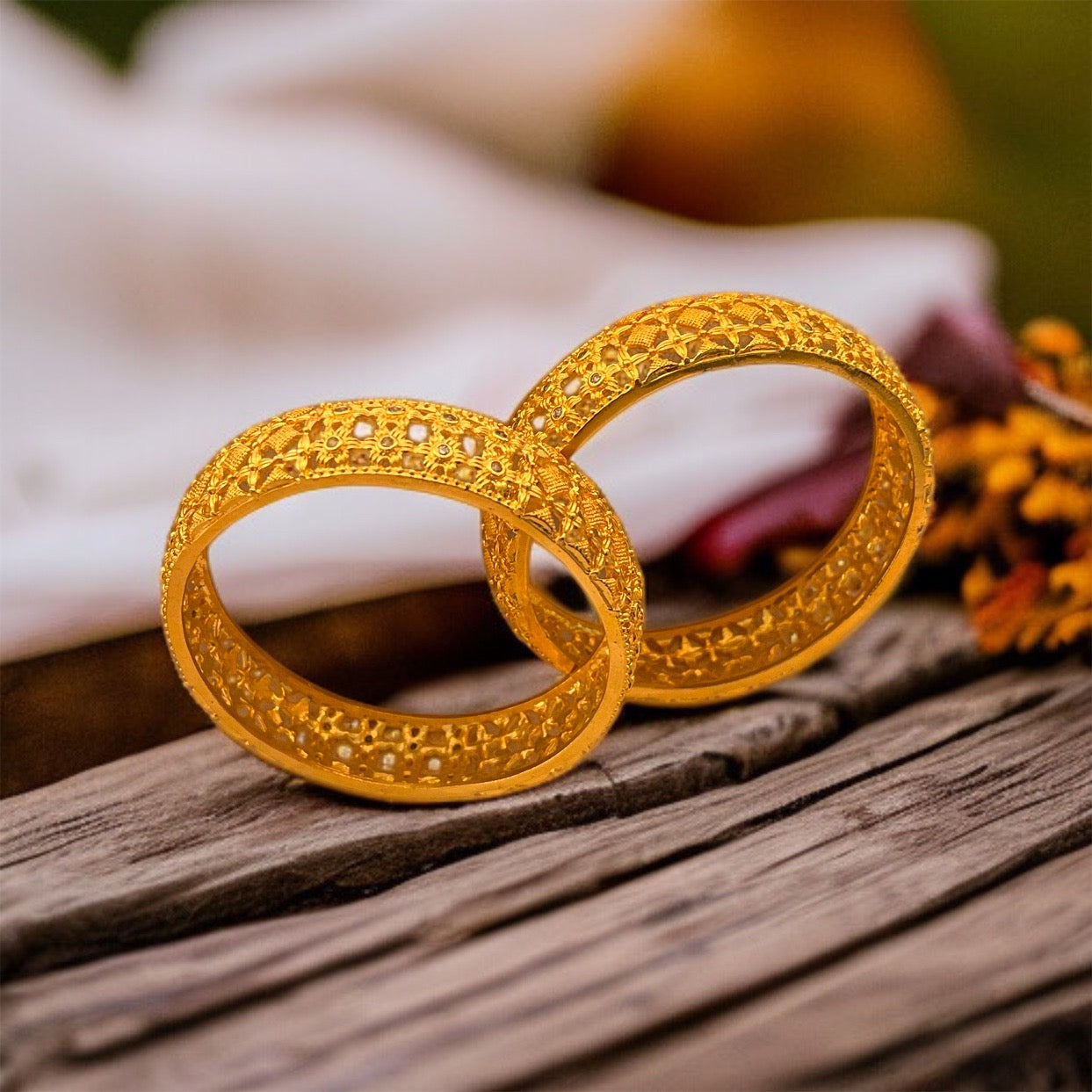 Set of 2 Gold Bangles